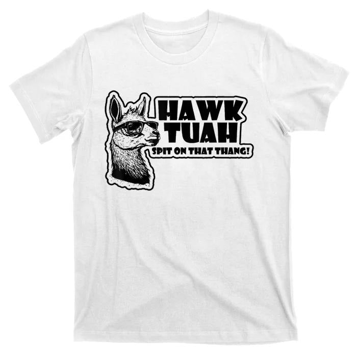 Adult Humor Shirts, Llama Hawk Tuah 24 Spit On That Thang T-Shirt