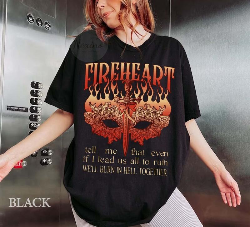 Aelin Galathynius T-Shirt | Fireheart Terrasen Shirt , Throne Of Glass Merch, SJM Universe Rowan Whitethorn Kingsflame...