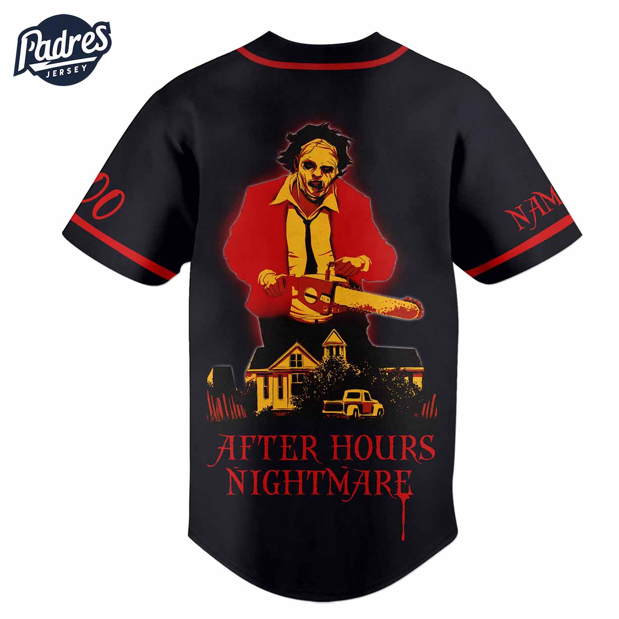 After Hours Nightmare Baseball Jersey The Weeknd Design - Padres Jersey Oasis: Elevate Your Baseball Style Game... (Image 2)