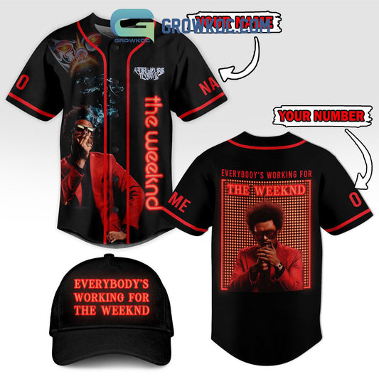 After Hours Til Dawn Everybody’s Working For The Weeknd Personalized Baseball Jersey