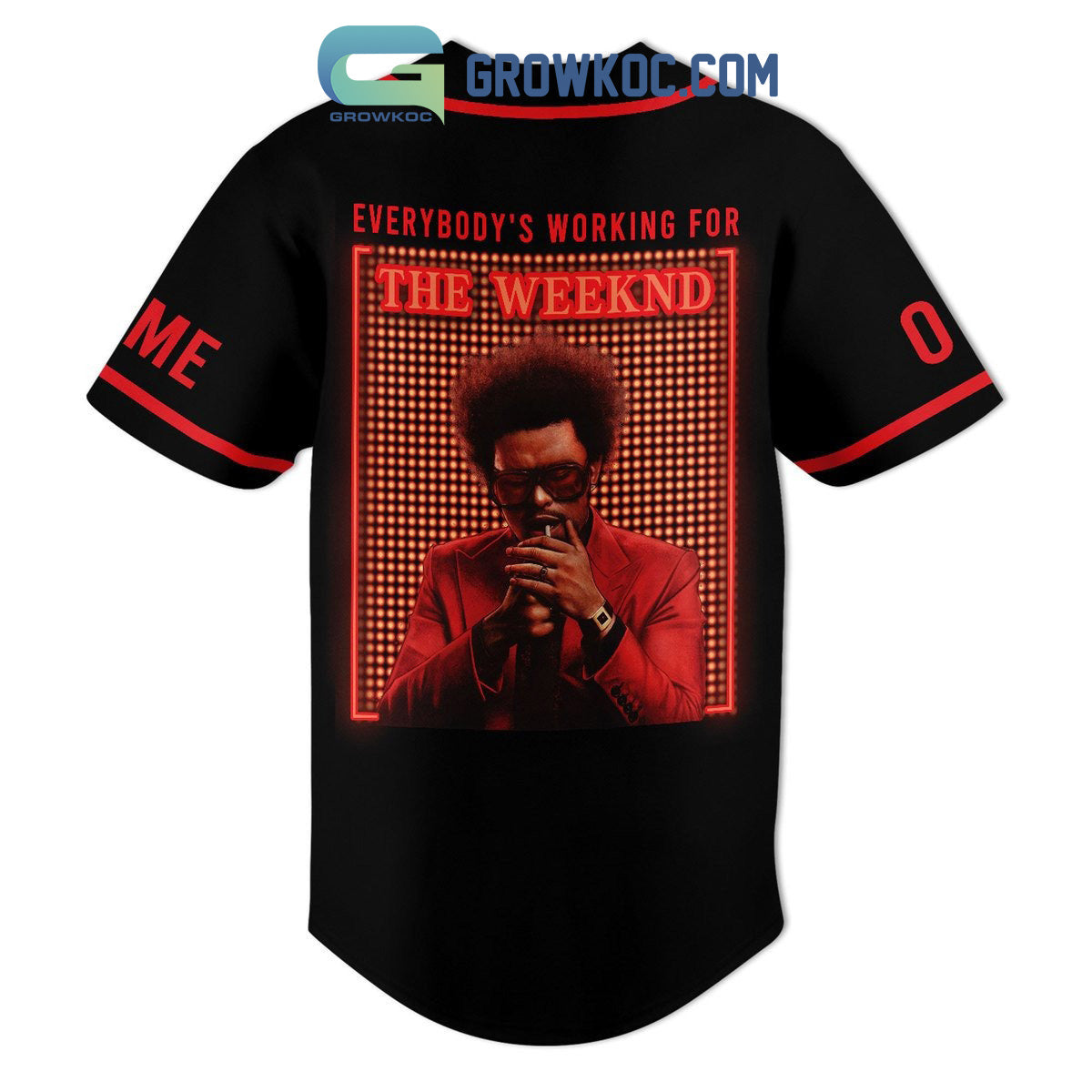 After Hours Til Dawn Everybody’s Working For The Weeknd Personalized Baseball Jersey