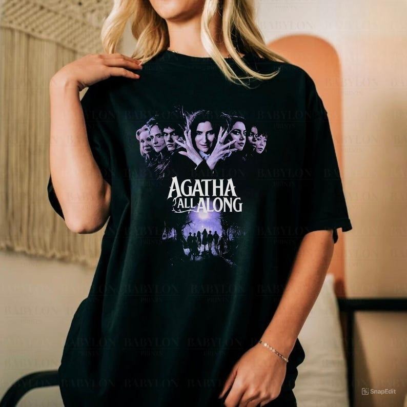 Agatha All Along T Shirt Wandavision Shirt Gift Agatha Harkness Shirt Hoodie, Sweatshirt | WearSparks.com