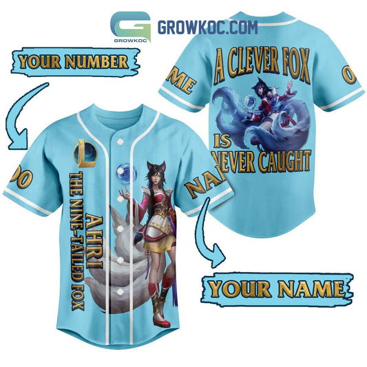 Ahri The Nine Tailed Fox Personalized Baseball Jersey