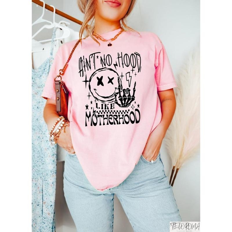 Ain't No Hood Like A Motherhood Shirt, Motherhood Sweatshirt, Sarcastic Mom Shirt, Trendy Mama Tshirt, Gift For Mom,...