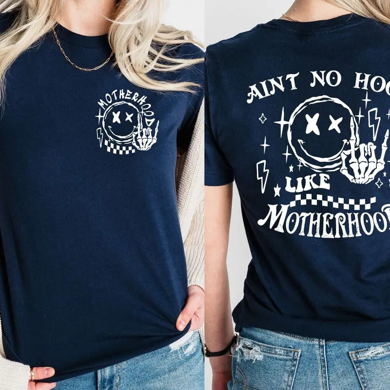 Aint No Hood Like Motherhood Shirt Funny Tee Mom Life Shirt Trendy Retro Sweatshirt Funny Motherhood Mom Gift Motherhood...