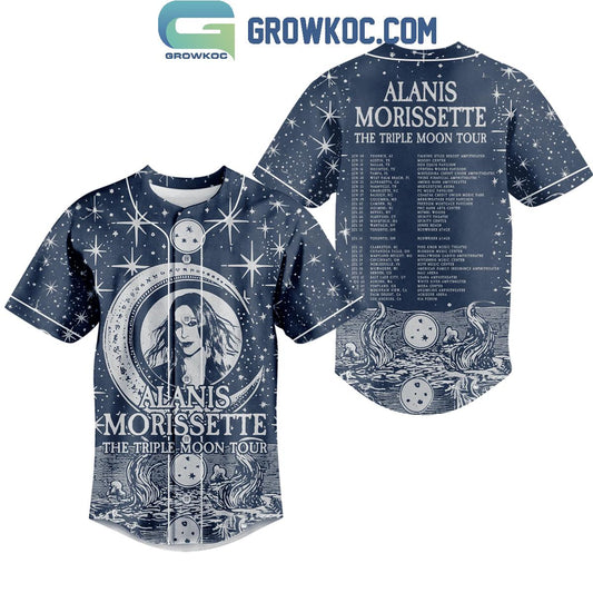 Alanis Morissette The Triple Moon Tour 2024 Schedule Personalized Baseball Jersey