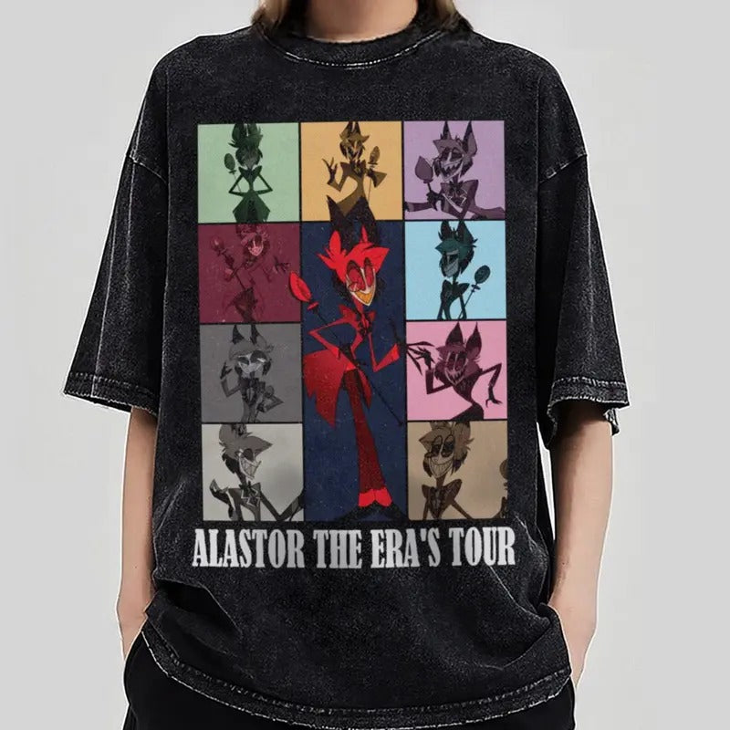 Alastor The Era's Tour Inpired T-Shirt, Alastor Demon T-Shirt, Alastor Hazbin Hotel T-Shirt, Alastor Vivziepop T-Shirt,...