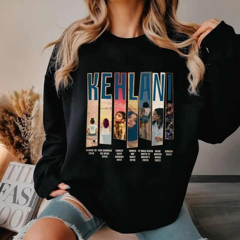 Albums From Past To Present Music Shirt, Concert Shirt For Fans, Kehlani Homage T Shirt, 90's Rap Concert Tee, Unisex...