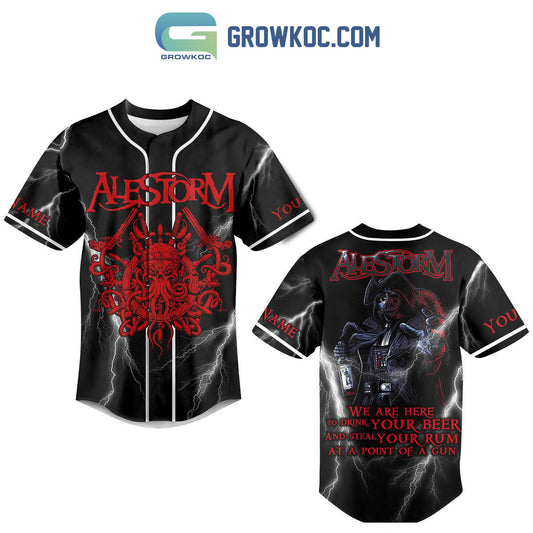 Alestorm Drink Your Beer And Steal Your Rum Personalized Baseball Jersey