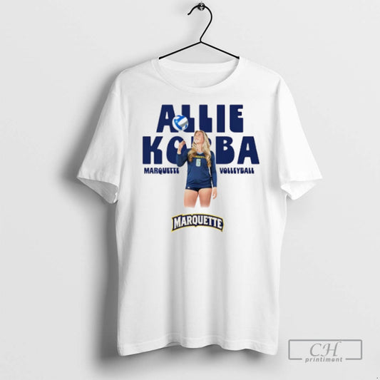 Alexandra Korba Marquette Volleyball Cartoon T Shirts