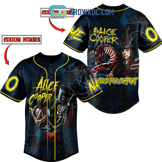 Alice Cooper Comfort Fan Personalized Baseball Jersey
