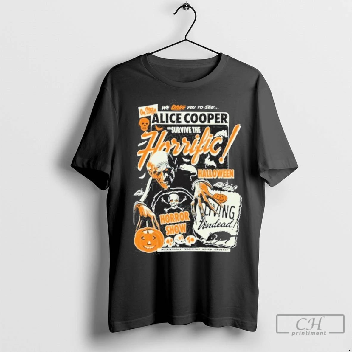 Alice Cooper Horrific Halloween Horror Show 2025 T Shirts
