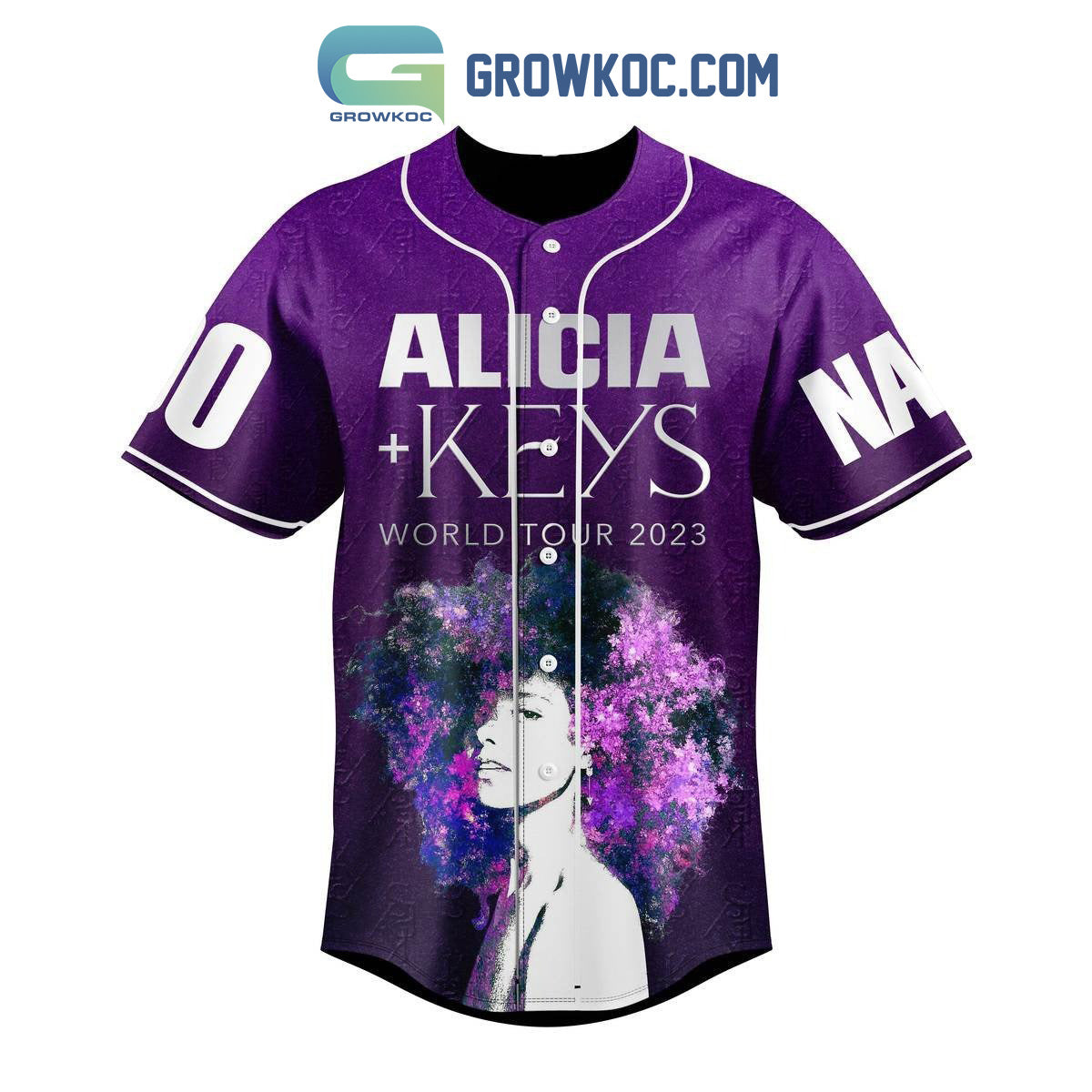 Alicia Keys World Tour 2023 Personalized Baseball Jersey