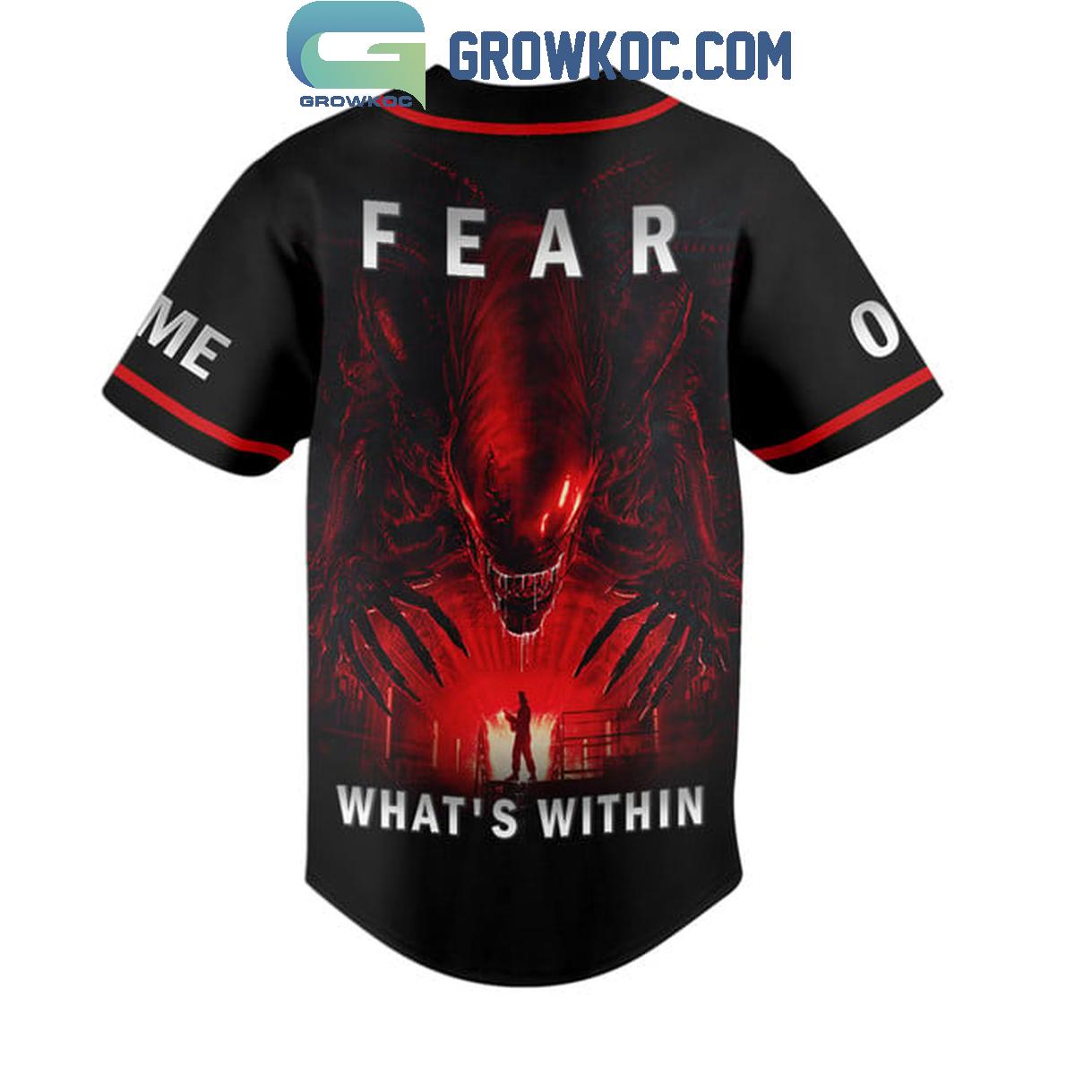 Alien Romulus Fear What’s Within Personalized Baseball Jersey