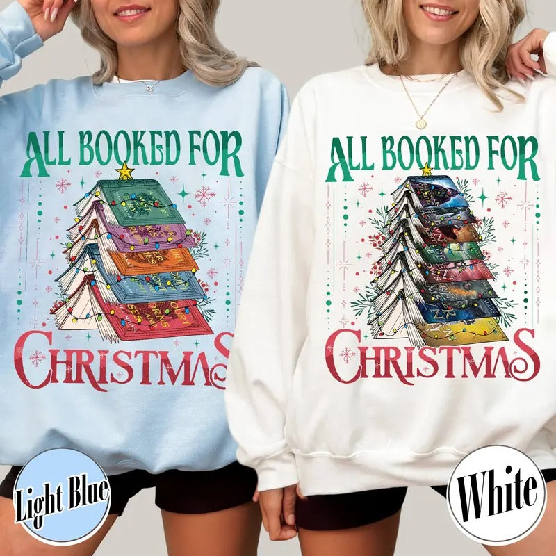 All Booked for Christmas Sweatshirt, ACOTAR, TOG, Dark Romance Shirt, ACOTAR All Booked for Christmas Shirt, Dragon...