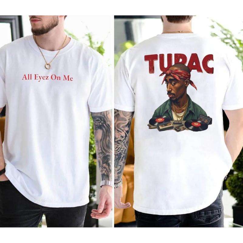 All Eyez On Me Shirt, 2pac Rapper Shirt, 90s Rap Legend Tee, Hip Hop Streetwear, Gift For Music Lovers, Unisex Short...
