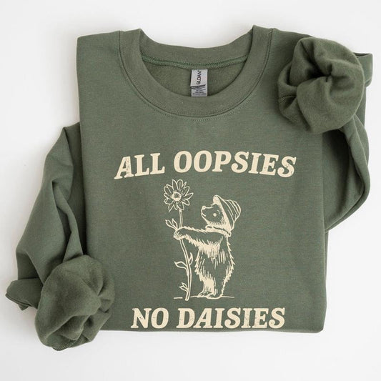 All Oopsies No Daisies, Cute Bear Sweatshirt T-Shirts, Hoodie | WearSparks.com