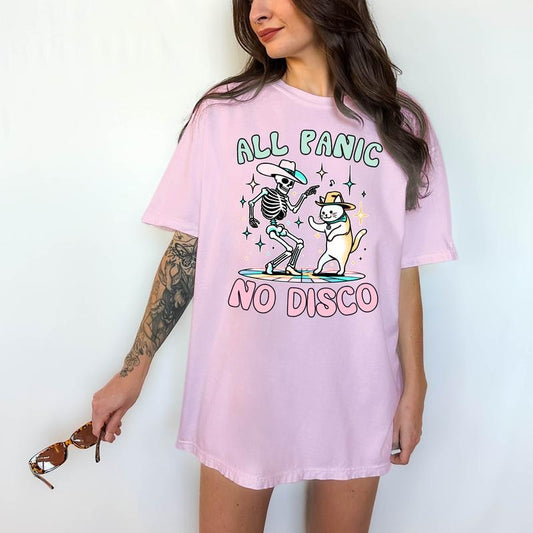 All Panic, No Disco - T-Shirt, Unisex T-Shirt, Funny Tee, Comfortable Shirt Hoodie, Sweatshirt | WearSparks.com