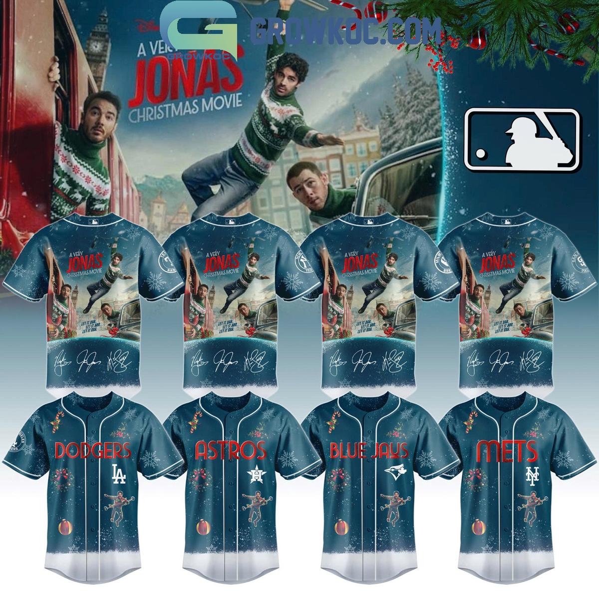 All Team MLB x A Very Jonas Christmas Movie 2025 Baseball Jersey