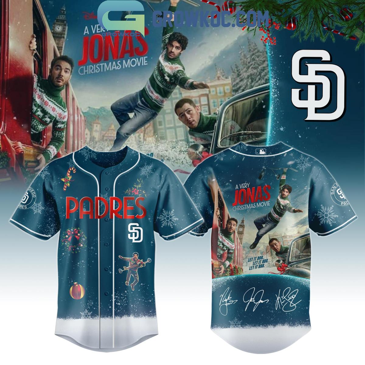 All Team MLB x A Very Jonas Christmas Movie 2025 Baseball Jersey