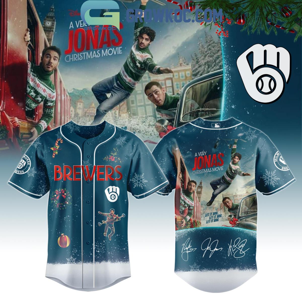 All Team MLB x A Very Jonas Christmas Movie 2025 Baseball Jersey