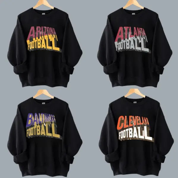 All Teams Football Vintage Style Crewneck Sweatshirt, Vintage All Teams Football Sweatshirtstyle{n002}3 T-Shirts, Hoodie