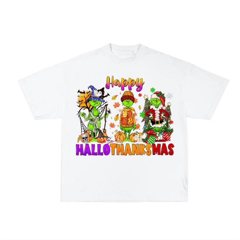 All-in-One Holiday: Cute Hallothanksmas Tee for Halloween, Thanksgiving & Christmas Hoodie, Sweatshirt | WearSparks.com