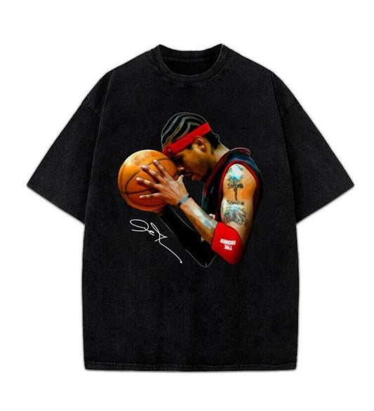 Allen Iverson The Answer Sixers 90's Basketball Vintage Style Men T-Shirt Hoodie, Sweatshirt | WearSparks.com
