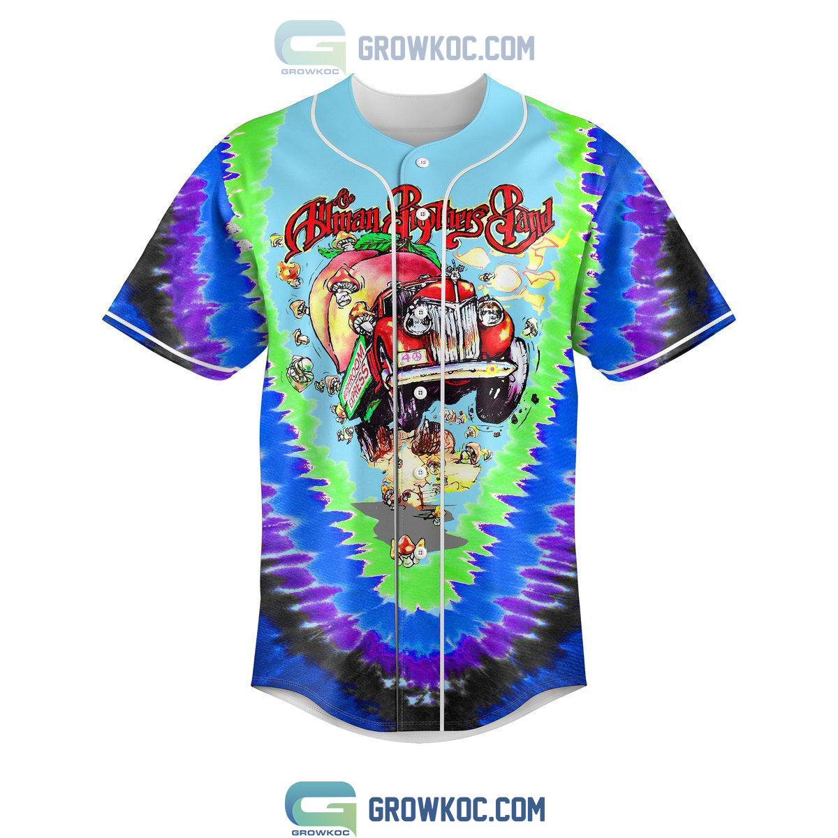 Allman Brothers Band Art Design Baseball Jersey