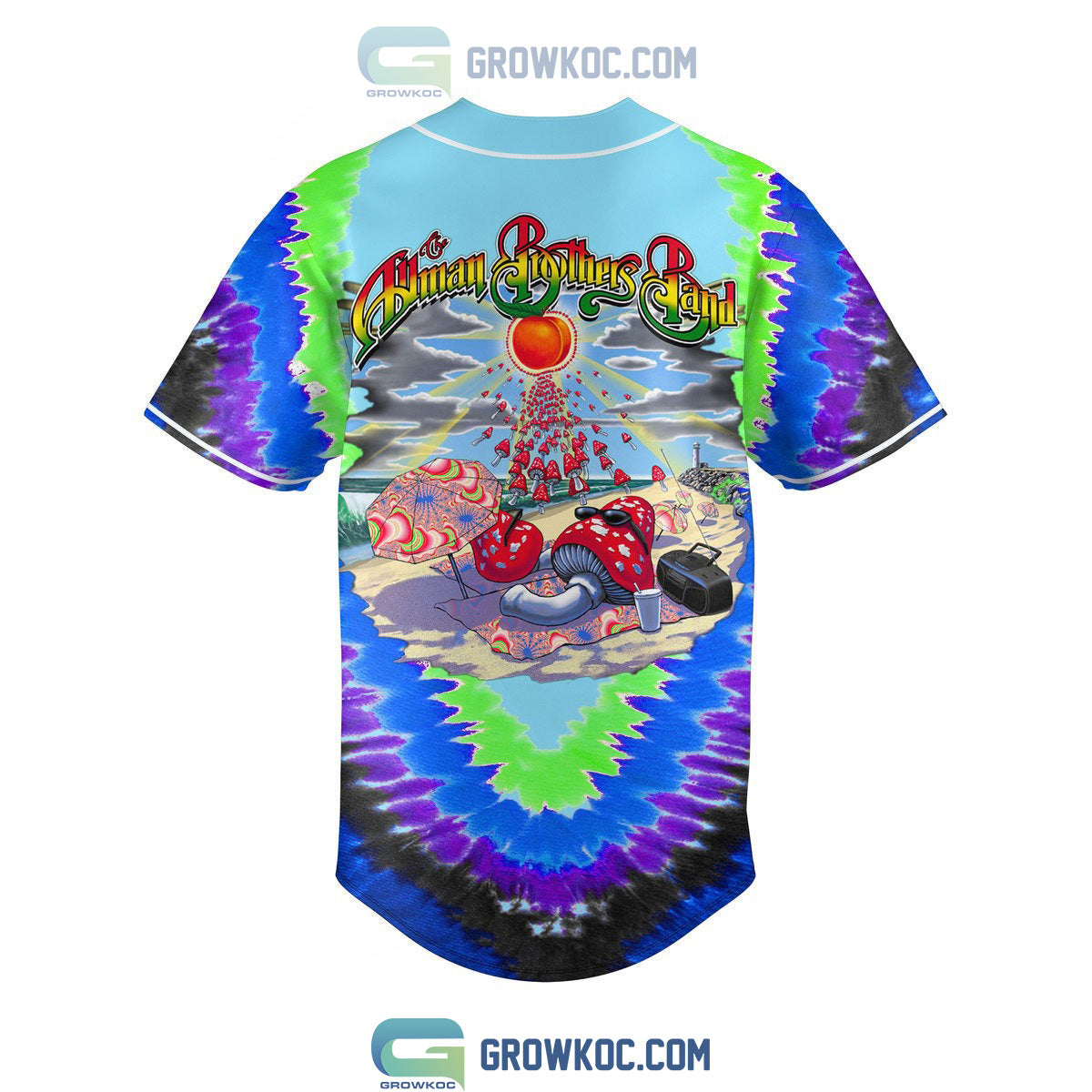 Allman Brothers Band Art Design Baseball Jersey