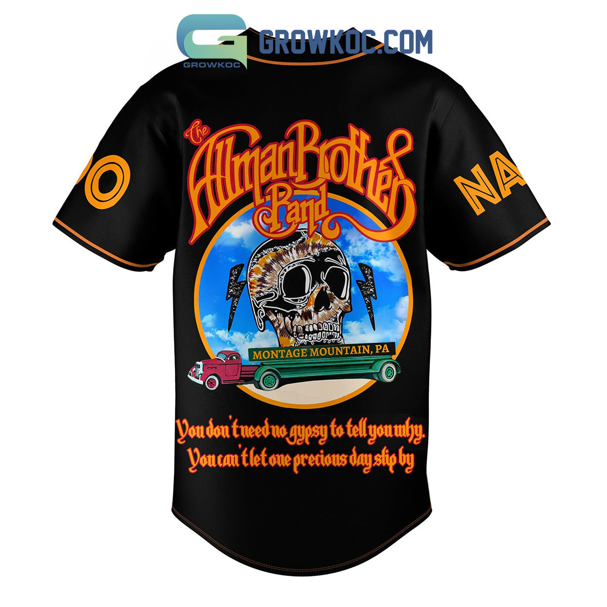 Allman Brothers Band You Don’t Need No Gypsy To Tell You Why Personalized Baseball Jersey