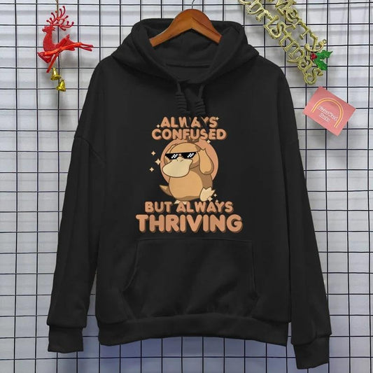 Always Confused But Always Thriving Psyduck Shirt, Psyduck Unisex Hoodie Shirt, Psyduck Sweatshirt, Funny Hoodie Always...