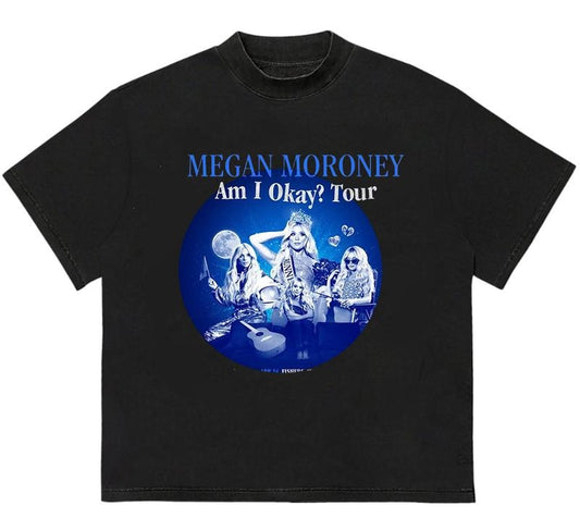 Am I Okay Tour 2025 Meegaan Shirt Fanmerch T-Shirt Perfect Everyday Tee Unisex Hoodie, Sweatshirt | WearSparks.com