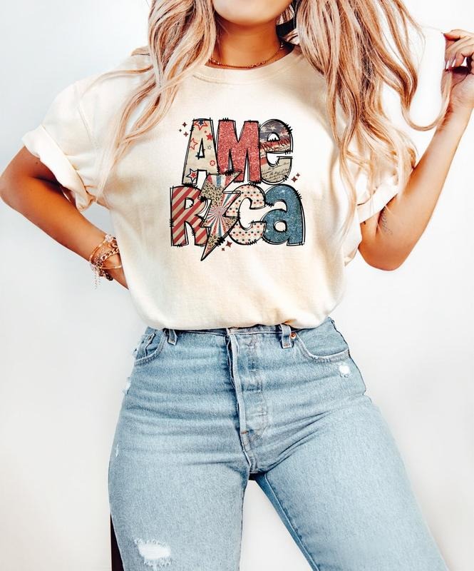 America 4th Of July Shirt, Patriotic Fourth Of July USA Shirt, Memorial Day Shirt, 4th Of July Luxury Women's Gift Shirt...