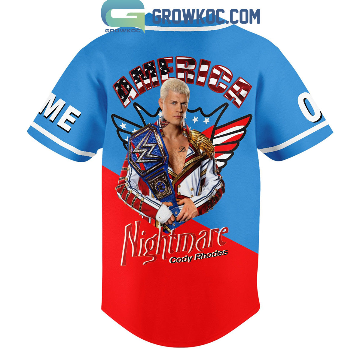 America Flag Cody Rhodes America Nightmare Personalized Baseball Jersey