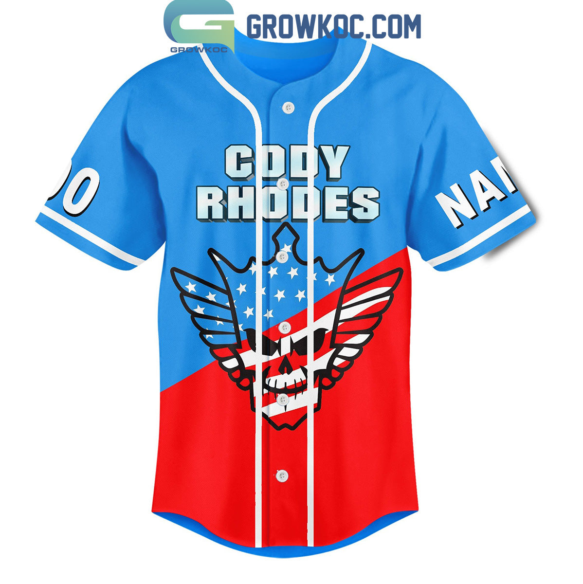 America Flag Cody Rhodes America Nightmare Personalized Baseball Jersey