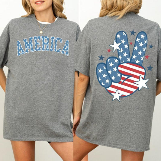 America Peace Sign T-shirt