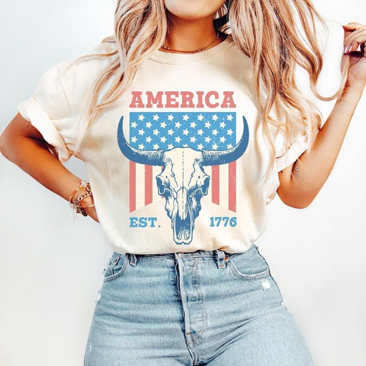 America Shirt, USA TShirt, Fourth of July Shirt, 4th of July, Patriotic Sweatshirt, Red White and Blue, 1776 Tee Hoodie