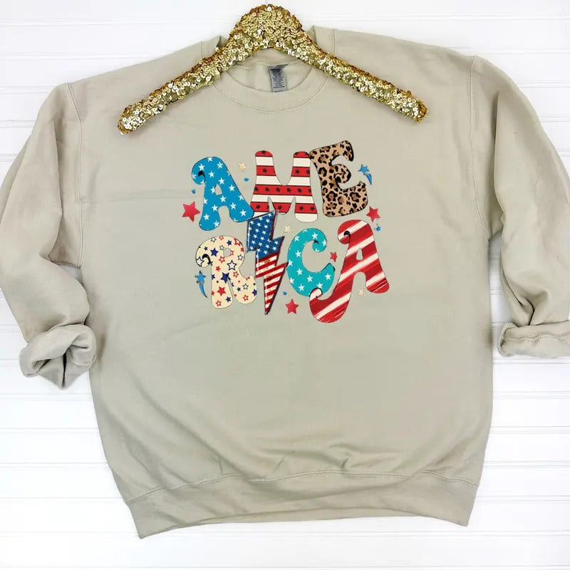 America The Beautiful Sweatshirt T-Shirts, Hoodie | WearSparks.com