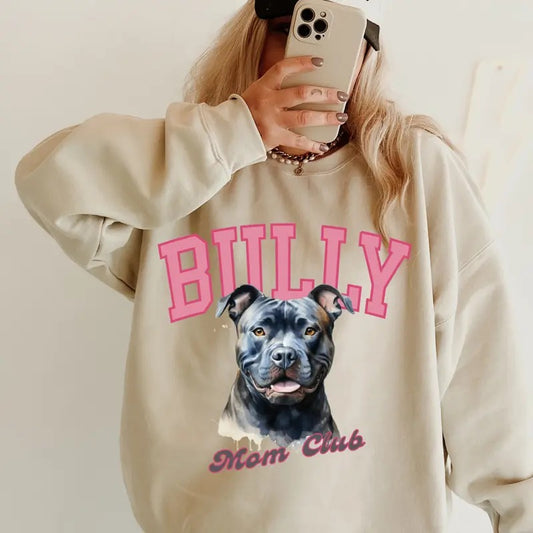 American Bully Mom Club Sweatshirt ~ Sweatshirt Unisex Apparel Relaxed Fit Printed in the USA Clothing Womenswear Casual...