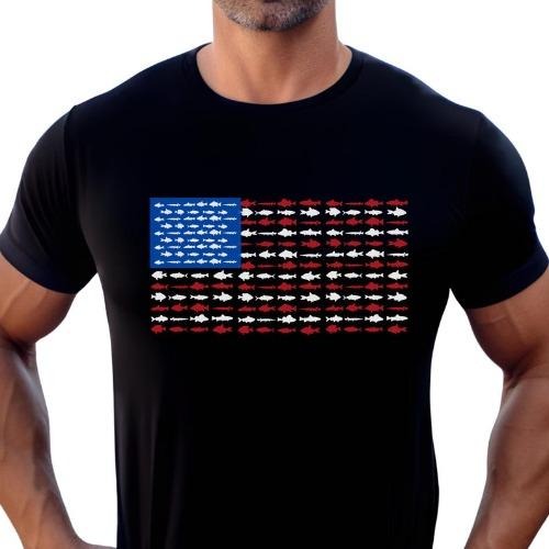 American Flag Fishing shirt, United States Outdoors Lover T shirt Gift, Patriotic Fishing Shirt, Fishing Graphic Tee....