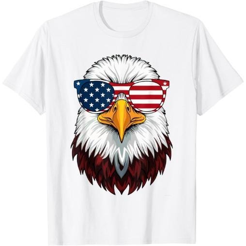 American Flag Patriotic Eagle Shirt Men 4th of July T-Shirt Made in USA Hoodie, Sweatshirt | WearSparks.com