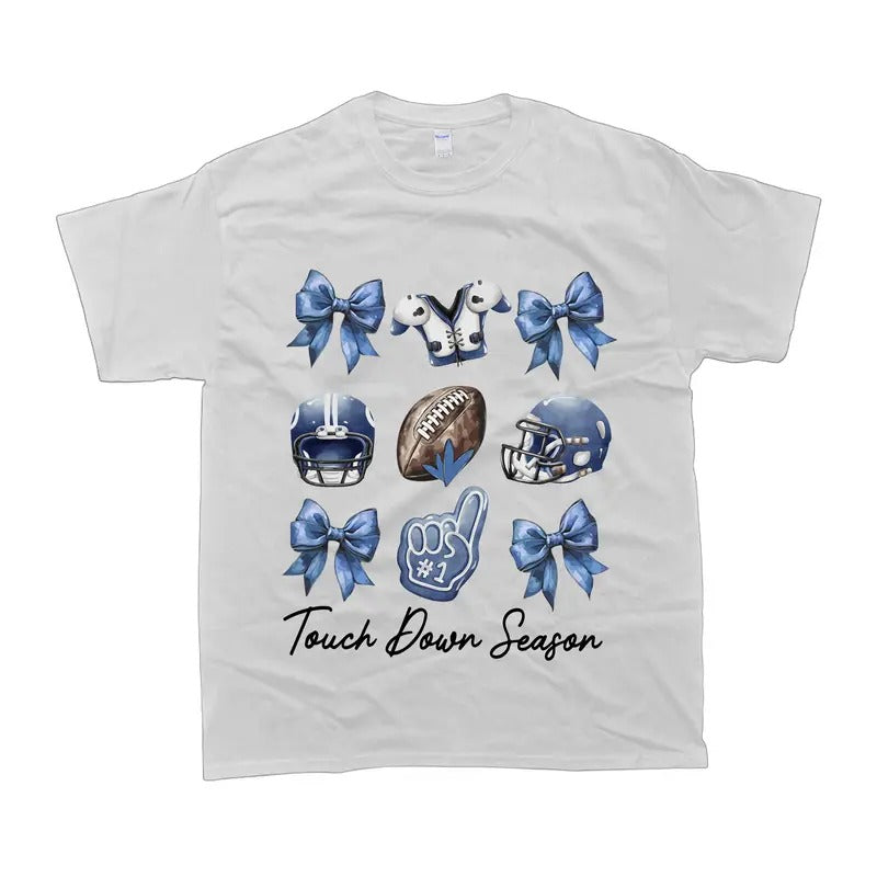 American Football Coquette Bow T-shirt Dallas Tshirt Unisex Hoodie, Sweatshirt | WearSparks.com