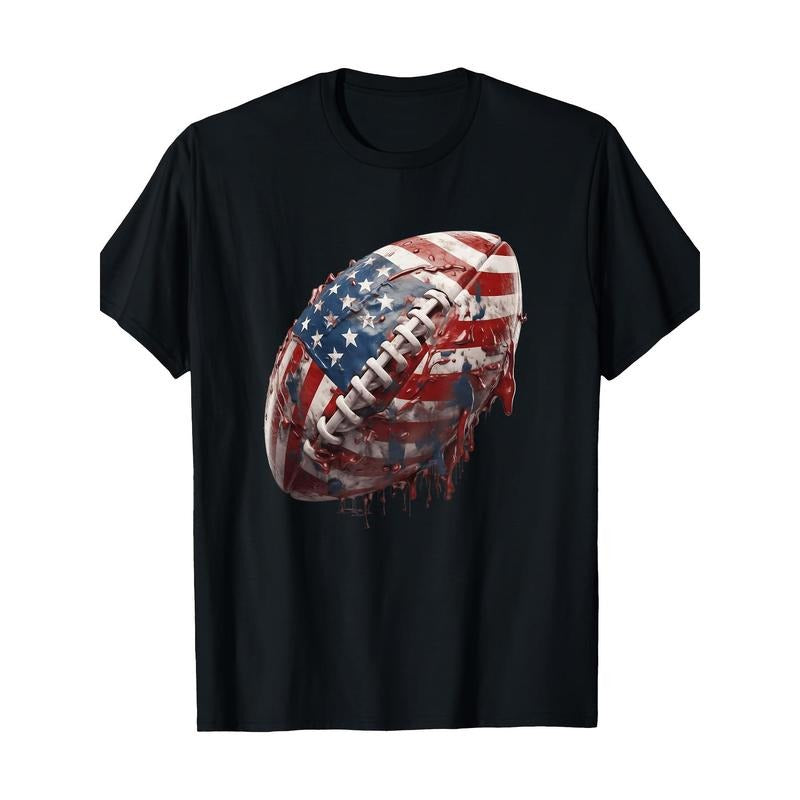American Football Us Flag.100% CottonT-shirt made in usa Hoodie, Sweatshirt | WearSparks.com