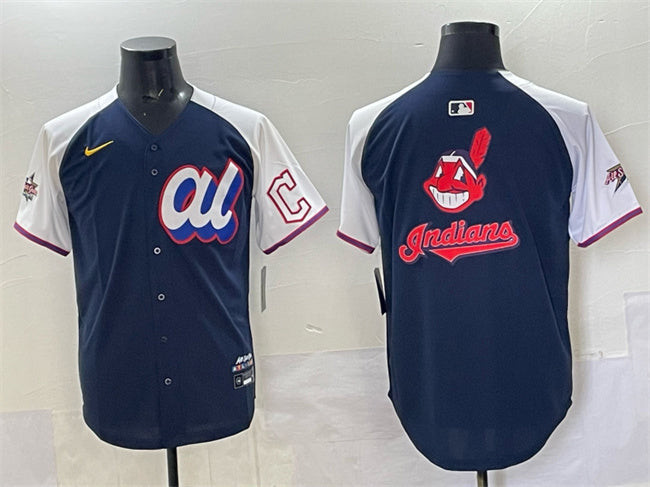 American League Cleveland Guardians Team Big Logo Navy Alternate 2025 All