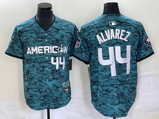 American League #44 Julio Rodriguez 2023 MLB All-Star Game Limited Player Jersey - Teal 2023 All-Star Style 2