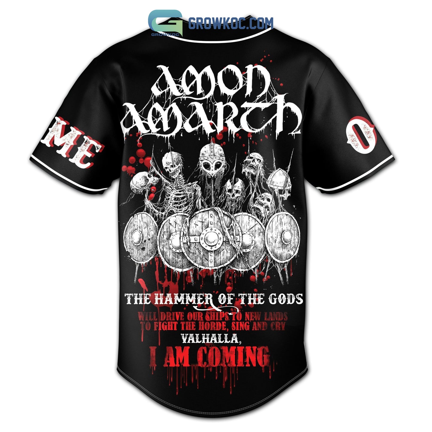 Amon Amarch The Hammer Of The Gods Personalized Baseball Jersey