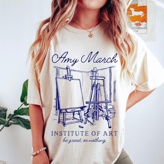 Amy March T-Shirt Little Women Shirt Light Academia Little Women Gift Louisa May Alcott Library Shirt Book Club Shirt...