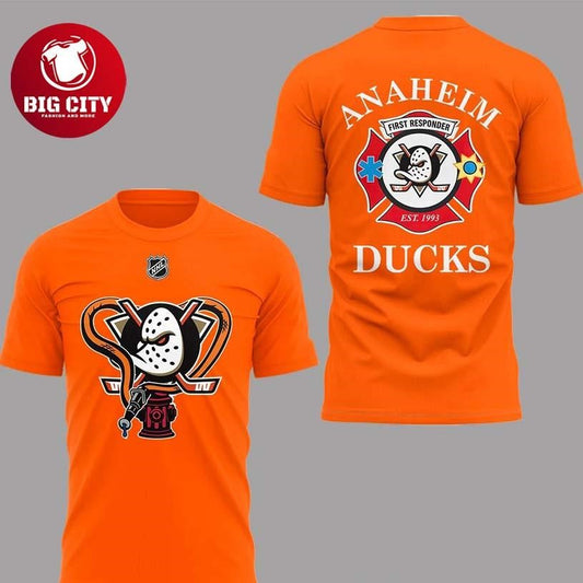 Anaheim Ducks First Responders Night Edition Two Sided Shirt