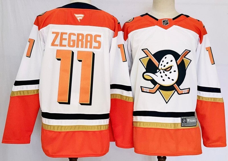 Anaheim Ducks #11 Trevor Zegras Style 1